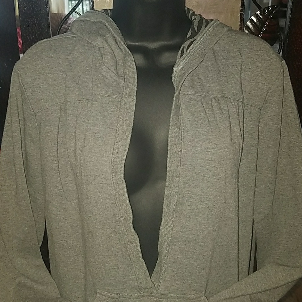 Nice grey charcoal sweat hoodie .